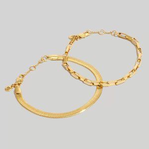 Madewell Two-Pack Chain Bracelet Set